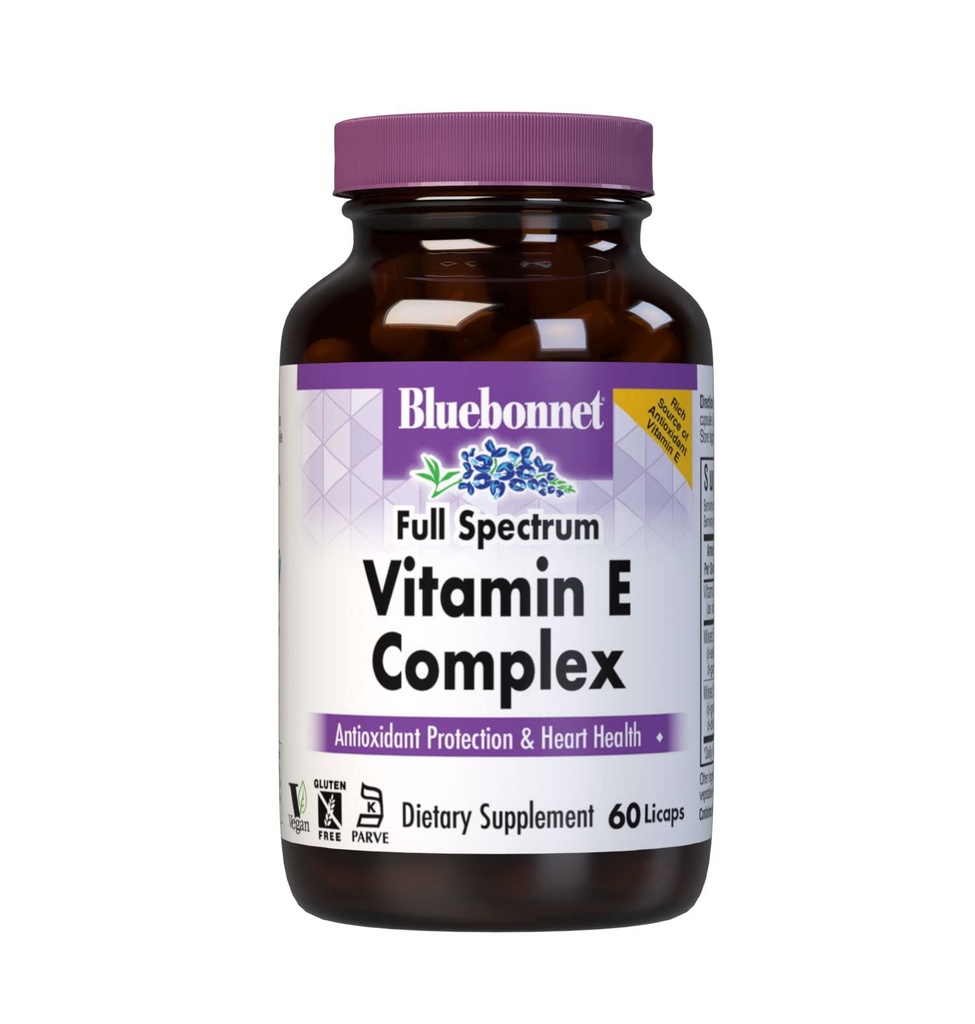 Bluebonnet Natural Full Spectrum Vitamina E Complex - 60 Licaps