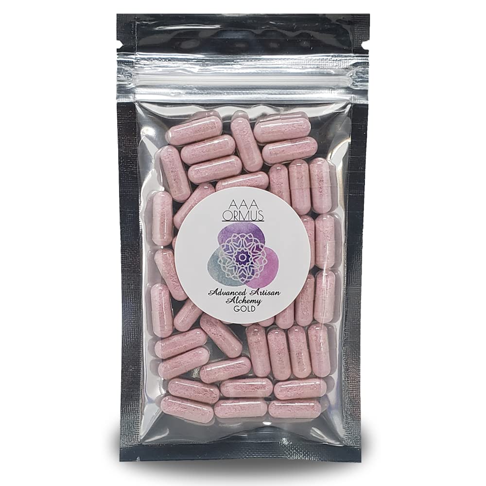 ORMUS aur - capsule de aur coloidal Vegan - aur monoatomic Ormus - Piatra Filosofului - 45 Count Bag