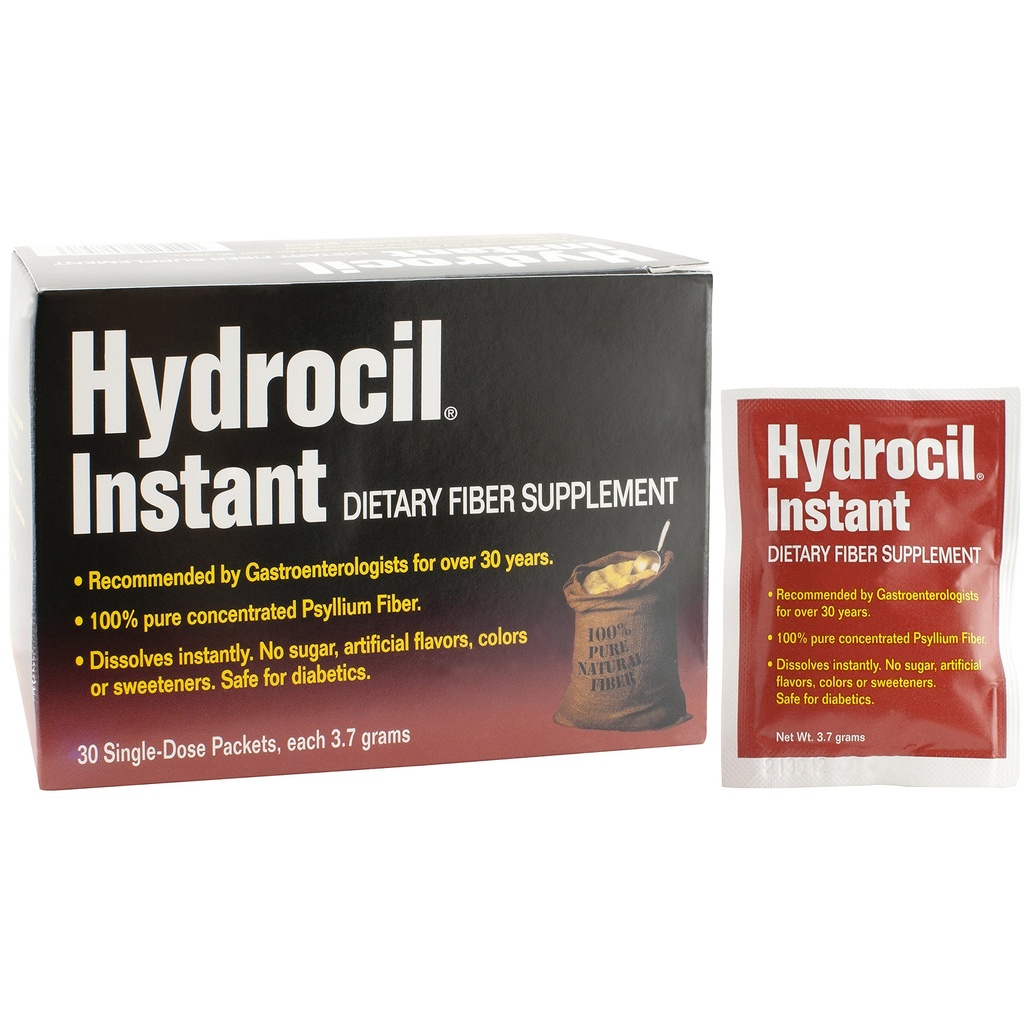 Supliment de fibre dietetice, Psyllium Husk Powder, 30 Pachete cu o singură doză