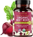 USDA Plant.O Premium tablete de rădăcină de sfeclă organică [1350 mg pudră de sfeclă] cu Pepper negru pentru absorbție suplimentară - Suplimentul de oxid de azot