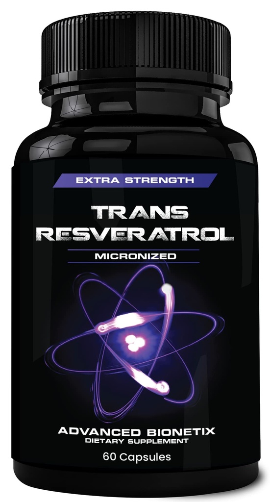 2X Potence Micronized Trans Resveratrol Supliment. 1200 mg per 2 capsule. Formula antioxidantă de înaltă absorbţie. Promovează combaterea îmbătrânirii, suport cognitiv și sănătate cardiacă