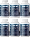 CORREXIKO Marine Colagen Supliment Pastile - 1800mg Hidrolized Colagen Peptides per Servire cu Adăugat Acid hialuronic, Vitamina C & Minerale - pentru păr, Piele & Nails - 720 capsule 6 Luna alimentare