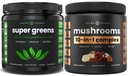 NutraChamps Super Greens & Super Ciuperci: Creier Ultimate, Boost Gut & Body