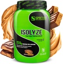 Specie Nutritie Izoleaza praf de proteine Whey, 100% Whey Izolat pentru cladirea muschilor, 27.5g Proteine per scoop, Fara zahar si grasime scazuta (unt de arahide, 22 Serviri)
