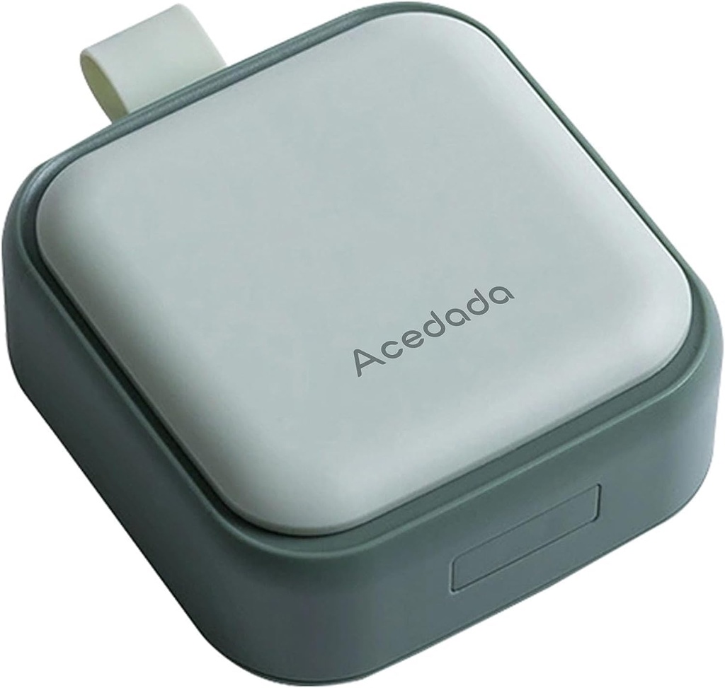 Caz cu pilula mici, cutie cu pastile drăguț - Acedada Travel Daily Pill Organizator, Portabil Destul de recipient Pilula pentru buzunar Purse, Compact Deținătorul de medicamente pentru vitamine, uleiuri de pește, Suplimente, Verde
