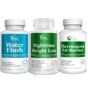DR VITAMIN SOLUŢII Arzător de grăsime pe timp de noapte, Pierdere în greutate termogenică şi pastile de apă diuretice - Pastile metabolice şi de reţinere a apei pentru femei şi bărbaţi 180 capace