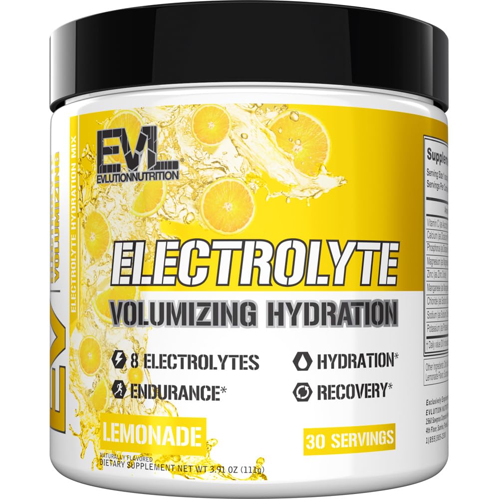 Electroliti Ultimate Powder Hydration Drink - Quick Replenishing Hydration Powder Drink Mix cu 8 Electroliți cheie și antioxidanți - Vegan Gluten gratuit Keto Amestec prietenos (Lemonade)
