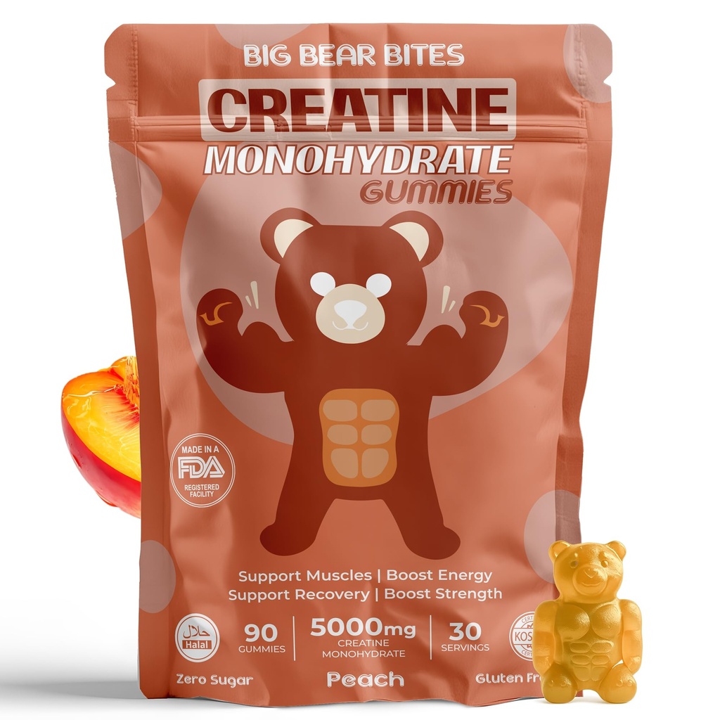 Creatină Monohidrat Gummie pentru bărbați și femei 