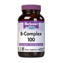 Bluebonnet Nutriţie B Complex 100 Capsule vegetale, Spectrul complet complet, Vitamina B6, B12, Biotina, Folate, Vegan, Vegetarian, Gluten gratuit, Soy Gratuit, Lapte fără, Kosher, 50 Capsule vegetale
