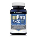 American BioSciences ImmPower AHCC Herbal Mushroom Supliment, 500 mg pe capsulă pentru suport imunitar, Menţine activitatea celulelor ucigaşe naturale, pachet de 1, 60 Capsule Veggie