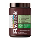 CocoaVia Cardio Health Powder, 30 Servings, 500mg Cacao Flavanols, Suport Heart Health, Boost Nitric oxid, Îmbunătăţirea circulaţiei, Energie, Preworkout, Vegan, Ciocolată Cacao