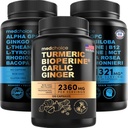 MEDCHOICE Turmeric & Ginger (120ct) și Nootropic Brain (120ct) Supliment Bundle - Wellness Duo pentru articulații, Digestion, Brain, & Mood Support - Vegan, Non-GMO, Gluten-Free