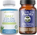 Life Tree Purifica suport intestinal Plus Daily Colon Cleanse Detoxifiere Kit 120 Capsule - Lactobacillus acidophillus - Natural Herbal pentru Digestive Health