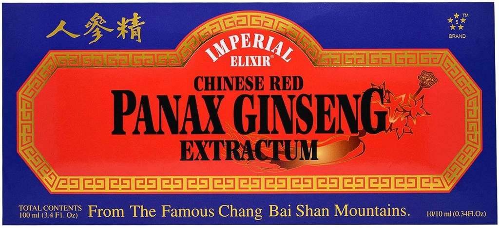 Chinez Red Panax Ginseng Extractum - Flacoane Imperial Elixir (Ginseng Company) 10 Flacon
