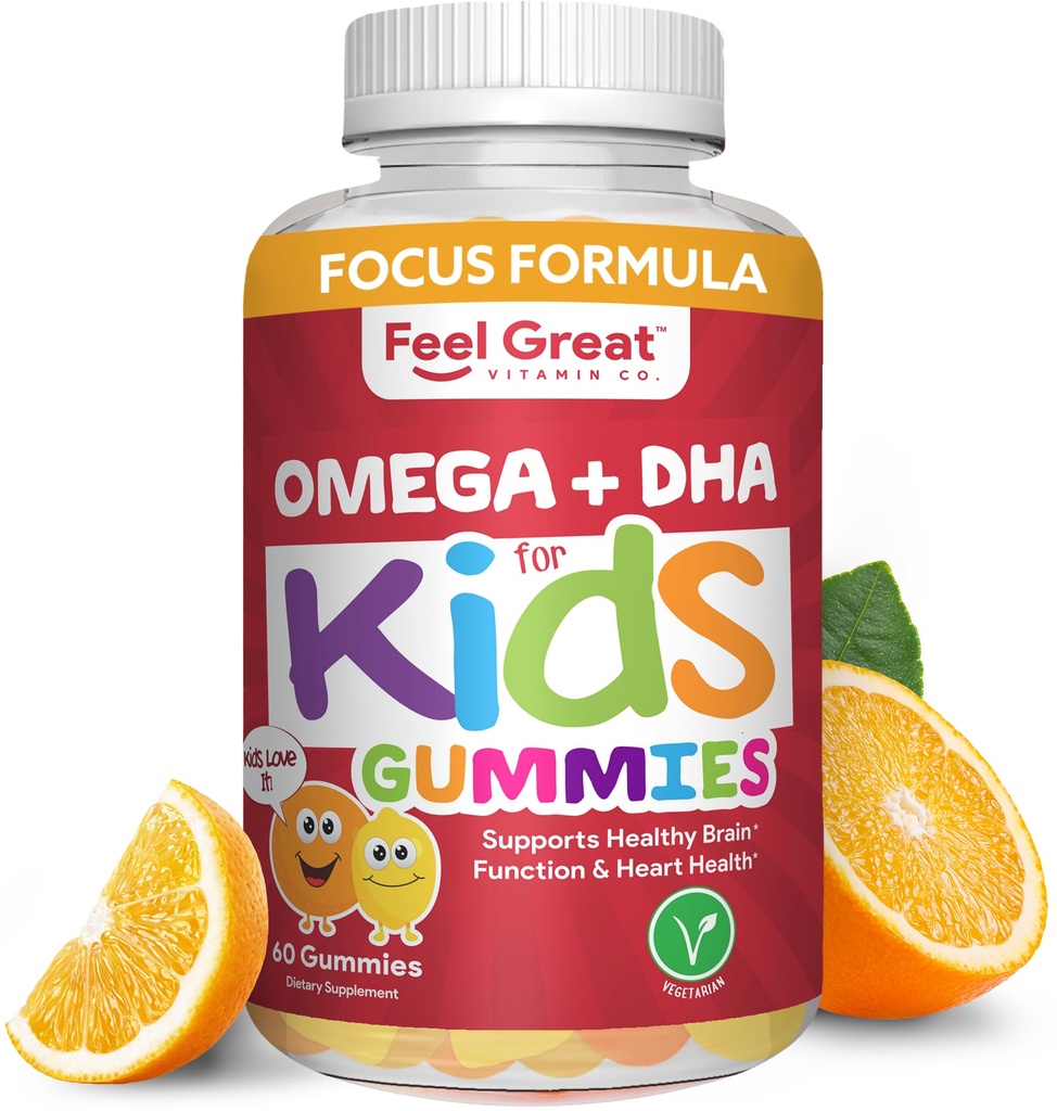 Simțiți-vă mare Vitamina Co. Gume complete DHA pentru copii 