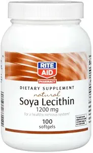 Rite Aid Soia Lecitina, Supliment alimentar natural, 1200mg 100 ea