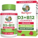 MaryRuth Organics Vegan Vitamina D3 + vitamina B12 Gumies 