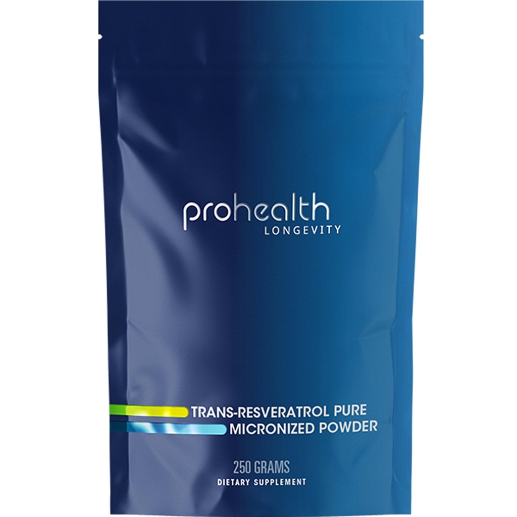 ProHealth Longevity Bulk Trans Resveratrol pulbere 250 Grams - grad farmaceutic pur, 1000 mg per Scoop, absorbţie superioară şi biodisponibilitatea