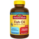 Natura făcut ulei de pește Omega 3 Suplimente, 1200 mg Softgels, Omega 3 ulei de pește pentru suport cardiac sănătos, 150 Softgels, 75 zile de aprovizionare