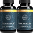 Primal Harvest 2 Pack, Restaurare pentru sănătate Gut, Primal Gut Restore w/POSTbiotics, Prebiotice și Probiotice pentru femei și bărbați, 60 CT - Digestion, Colon Cleanse, ajută la repararea leaky Gut