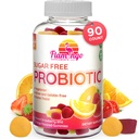 Gume probiotice Zahăr Free- 3 Miliarde CFU Reduce gaz, Blooting - Probiotice pentru femei, copii și bărbați Probiotic- Bacillus Coagulans- Natural, Vegan, Vegetarian, Kosher, Halal  