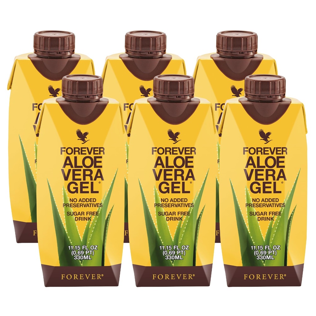 Pentru totdeauna - Aloe Vera Gel - 99,7% Pure Inner Leaf Aloe Vera Juice - Conservativ-Free - 11,15 fl oz (Pachetul 6)