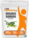BulkSupplements.com Pulbere organică de bambus - Suplimente de siliciu, Supliment de bambus, Gluten gratuit - 500 mg per Serving, 100g (3.5 oz) (Pachet de 1)