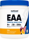 Nutricost EAA Powder 30 Serviri - fructe de pasiune, Orange, și Guava (POG) - aminoacizi esențiali - non-GMO, gluten gratuit, vegetarian prietenos