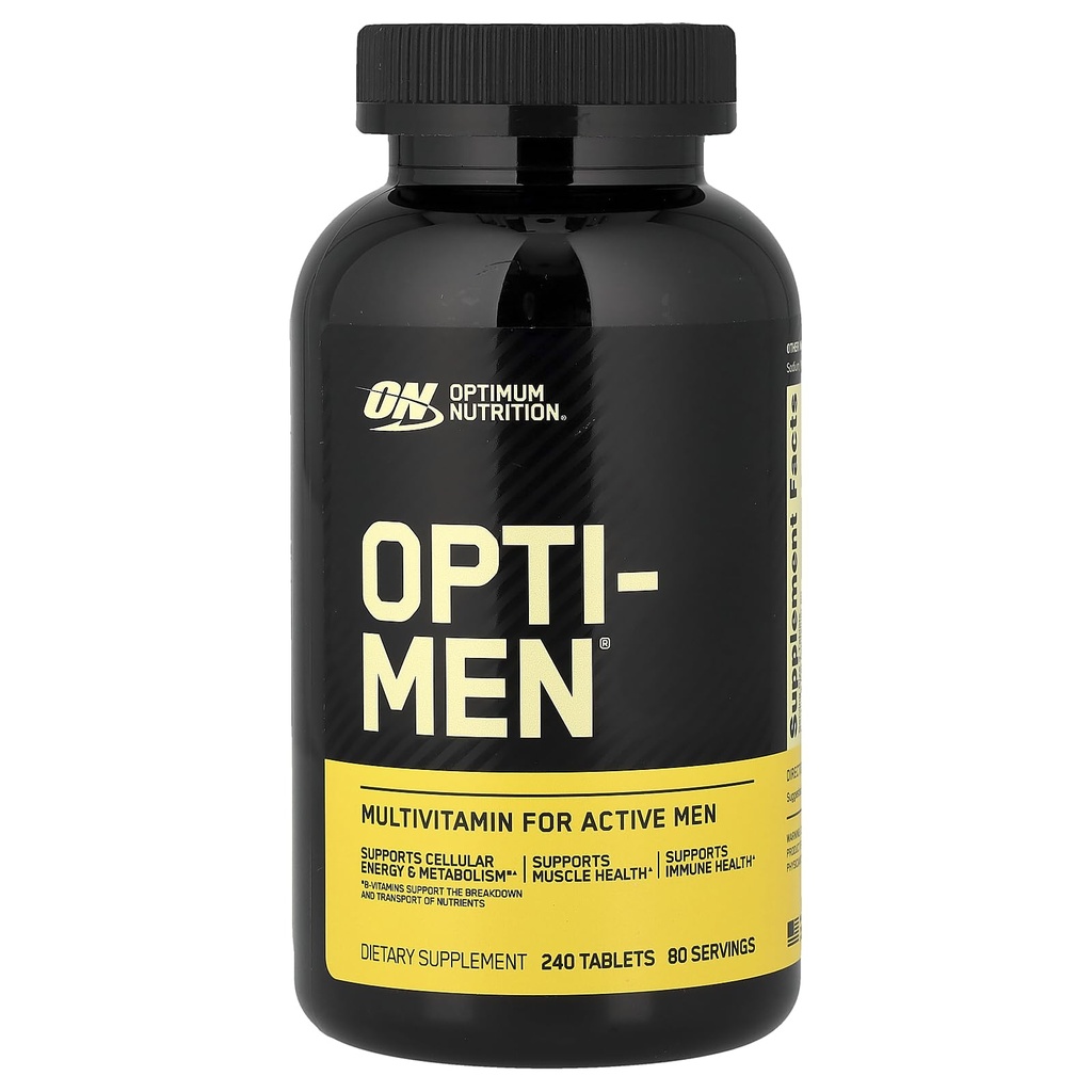 Optimum Nutritie Opti-Men Supliment multivitamine zilnic, 240 Număr