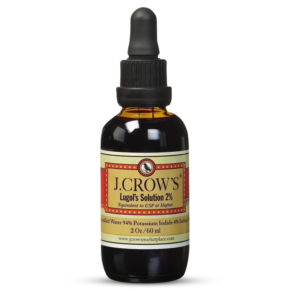 Soluţia J.Crow'S® Lugol de iod 2% 2 oz