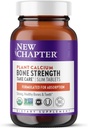 New Chapter Calcium Supplement - Bone Strength Organic Calcium with Magnesium, Vitamin D3+K2, 70+ Trace Minerals for Bone Health, Gluten Free, Easy to Swallow Slim Tablets - 180 Count