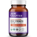Noul Capitol Calciu Supliment - Concentrație osoasă Calciu organic cu magneziu, Vitamina D3+K2, 70+ Urme minerale pentru sănătatea oaselor, Gluten gratuit, ușor de înghițit tabletele Slim - 180 Conte
