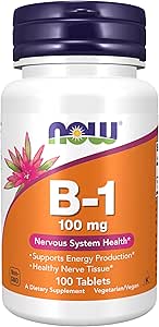 ACUM Alimente Vitamina B-1 (Thiamine) 100mg, 100 comprimate (Pachet de 2)