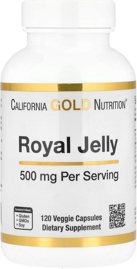 California Gold Nutrition Royal Jelly, 500 mg, 120 Veggie Capsule