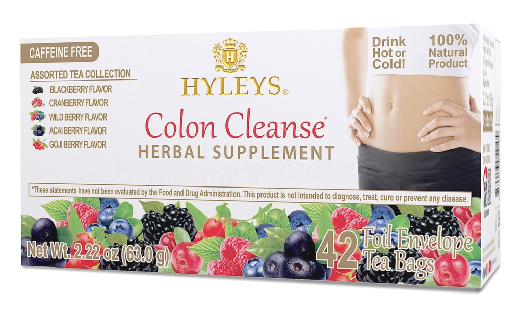 Hyleys Colon Cleanse Tea Asortate Arome - 42 Ceai Bags (1 ambalaj)