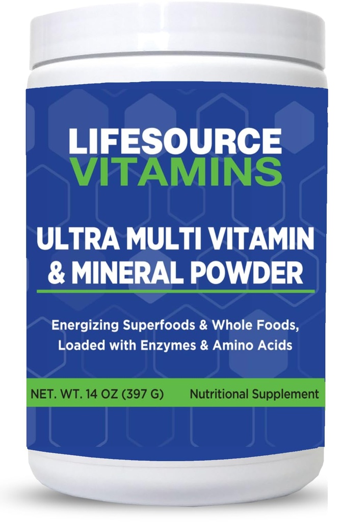 LifeSource Vitamine Ultra Multi Vitamina si pudra minerala - Intregul produs alimentar - 30 zile de aprovizionare