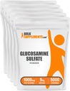 BulkSupplements.com Glucosamină Sulfat pulbere - Glucosamină Supliment, Suport comun - Gluten gratuit, 1g per Serving, 1kg (Pachet de 5) (11 lbs)