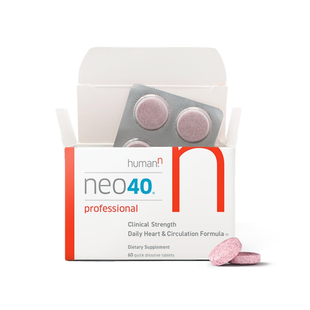 HumanN Neo40 Professional - Daily Heart & Circulation Support - Methylfolate, Beet Root Powder, Hawthorn Berry, L-citrullina - 60 comprimate dissolvabile