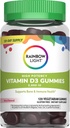 Rainbow Light Vitamina D Gummies, potenta ridicata Vitamina D3 2.000UI Imuna de sprijin pentru sanatate, ajuta la sustinerea oaselor puternice si a dintilor, gluten gratuit, Vegan, Berry, 120 gume