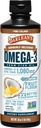 Barlean Omega 3 supliment lichid ulei de pește pentru bărbați și femei, Pina Colada, 1080mg EPA și acid gras DHA, 16 oz