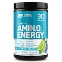Optimum Nutrition Amino Energy - Pre Workout cu ceai verde, BCAA, Amino Acids, Keto Friendly, Green Coffee Extract, Energetic Powder - Blueberry Mojito, 30 Servings (Packaging May Vary)