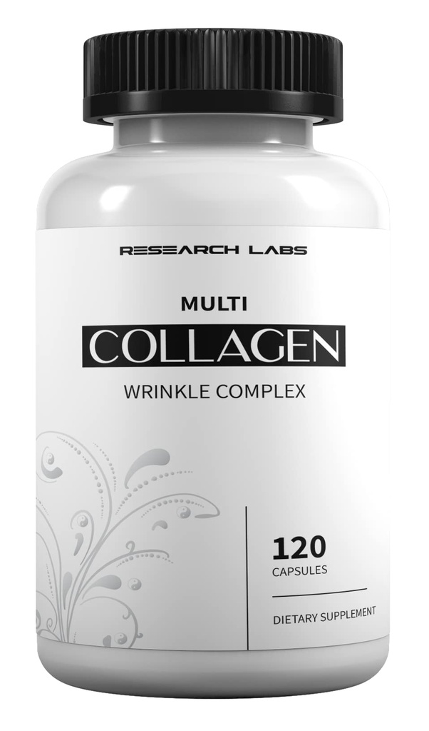 Cercetare Labs Promo 120 Colagen pastile - 6000 mg. Grass Fed suport anti-Aging pentru piele, articulatii, tendoane, oase, par si unghii. Paleo Friendly. Colagen Peptides pulbere Supliment