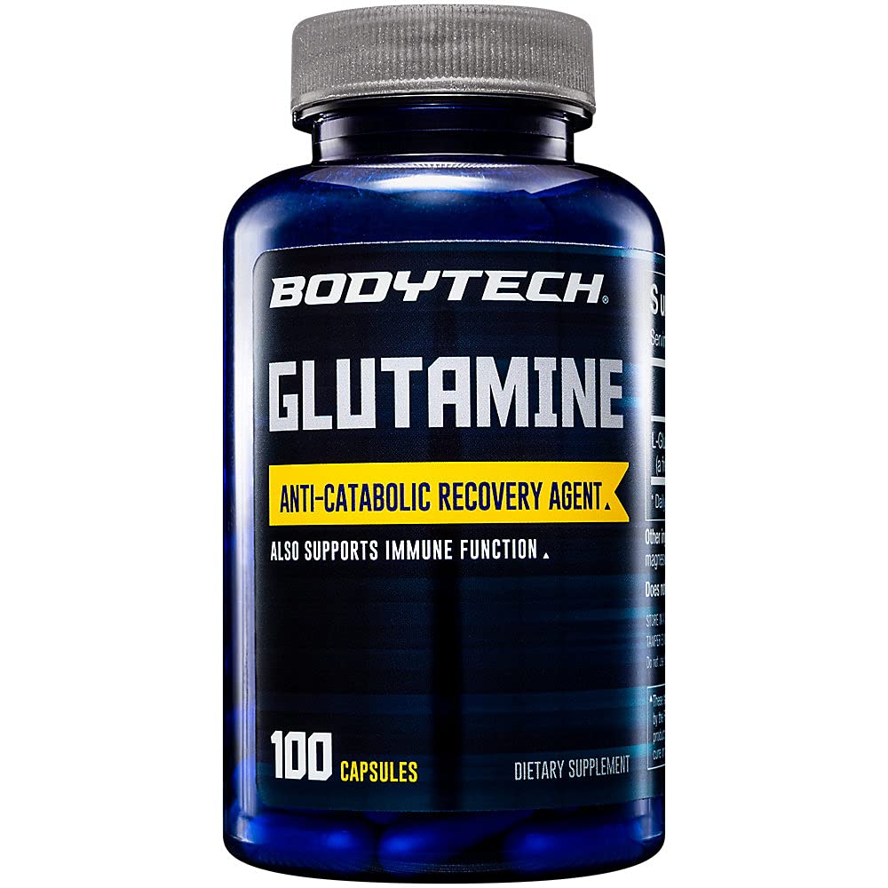 BODYTECH Glutamină Anti-Catabolic Recuperare agent și suport imunitar (100 capsule)