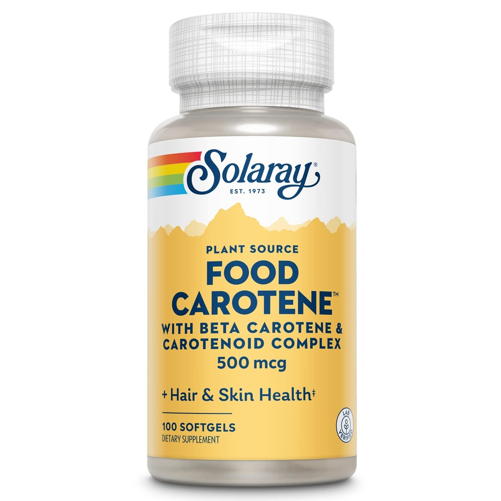 SOLARAY Food Caroten, Vitamina A 10000 UI 