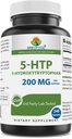 Brieofood 5-HTP 200mg per Servire - 240 capsule - 5-Hidroxitriptofan pentru relaxare sănătoasă - 3rd Party Lab testat