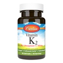 Carlson - Vitamina K2 MK-7 (Menachinonă), 180 mcg, suport osos, Biodisponibilitatea calciului, vitamina K2, vitamina K-2, 90 Softgels