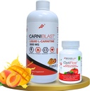 Bricker Labs Putere și performanță Duo: Carniblast lichid L-Carnitina 3000 mg & Optiflow Suplimentul de flux sanguin, 60 capsule