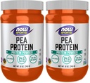 Now Sports Nutrition, Pea Proteine 24 g, Easyly Digested, Unflavored Powder, 12-Ounce (Pachet de 2)
