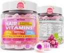 Cresterea parului Vitamine Gume lichide - Biotin 5000mcg, Hidrolized Colagen Peptides, Omega 3-6-9, Acid hialuronic, metilfolat, metilcobalamină - păr sănătos, piele și unghii Supliment pentru femei