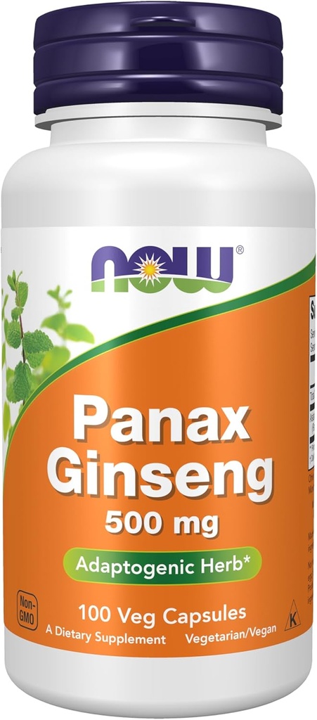 ACUM Alimente Suplimente, Panax Ginseng (Root) 500 mg, Adaptogenic Herb*, 100 Veg Capsule